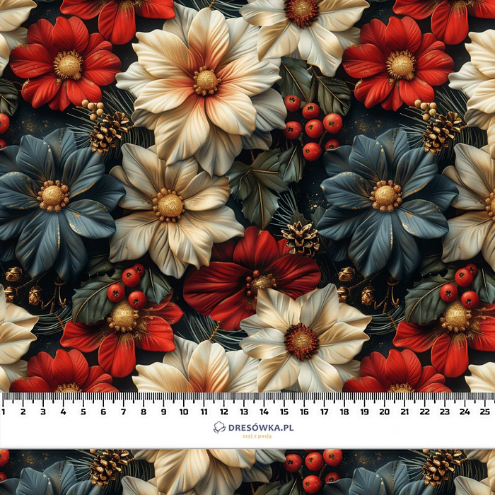 WINTER FLOWERS WZ.11 - lycra 300g