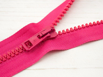Plastic Zipper 5mm open-end 50cm - fuchsia B-25