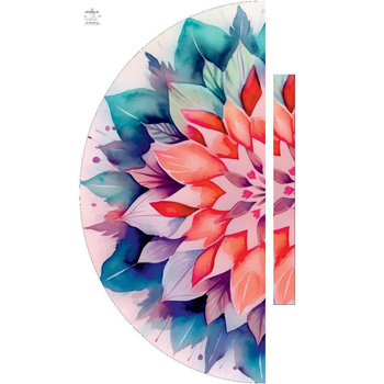 WATERCOLOR FLORAL vz. 8 - panel kalhot "MAXI"