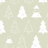 GLASIERTE WEIHNACHTSBÄUME (WEIHNACHTSLEBKUCHEN) / PISTAZIE - Baumwoll Webware