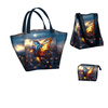XL bag with in-bag pouch 2 in 1 - STAINED GLASS WZ.7 - sewing set