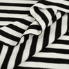 Viskose Jersey - STREIFEN WEIß / SCHWARZ 0,7cm x 0,7cm
