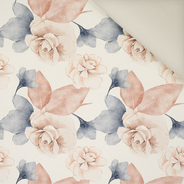 RETRO FLOWERS WZ. 3 - Welur tapicerski