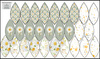 7 EASTER EGGS SEWING SET - DAISIES 