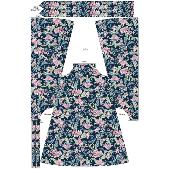 DRESS "DALIA" MAXI - AMBATIK pat. 3 - sewing set S-M