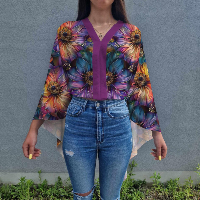 PAREO - COLORFUL FLOWERS pat. 1 - sewing set