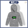 KINDER HOODIE - BATTERIE - Sommersweat (134/140)