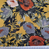  FLORAL LANDSCAPE / mustard - Crepe