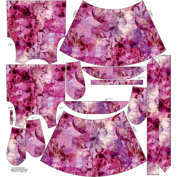 KLEID "EMMA" - PINK PARADISE MS. 3 - Viskosejersey mit Elasthan M