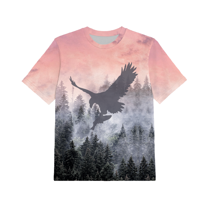 2-PACK - KINDER T-SHIRT - TYRANNOSAURUS UND ADLER - Nähset (116/122)