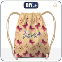 GYM BAG - BUTTERFLIES (BEARS AND BUTTERFLIES) / Choice of sizes