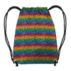 GYM BAG - HOLOGRAPHIC RAINBOW pat. 2 - small