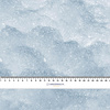SNOW / light blue (PAINTED ON GLASS) - looped knit fabric
