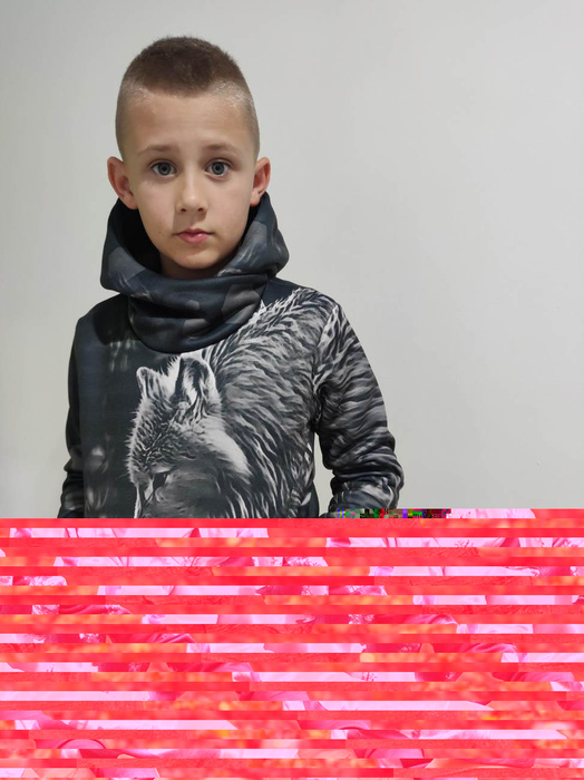 UNISEX HOODIE (HYDRA) - WINTER FLOWERS WZ. 12 - sewing set (110/116)