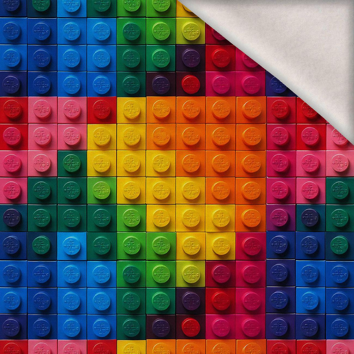 NEON BLOCKS WZ.1 - teplákovina počesaná s elastanem ITY