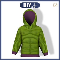 KINDER HOODIE (ALEX) - SUPERHERO M. 2 - Nähset (98/104)