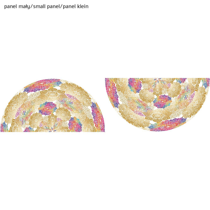 MANDALA wz. 3 - mały panel na spódnicę z koła