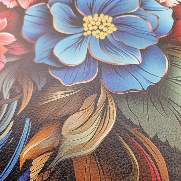 BOUQUET OF FLOWERS WZ.1 (46 cm x 50 cm) - thick pressed leatherette