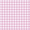 PINK HOUNDSTOOTH / WHITE - Waterproof woven fabric