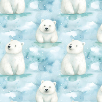 POLAR BEAR WZ. 1- Welur tapicerski
