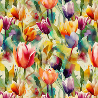 FLOWERS WZ.55 - Tkanina na ubrusy