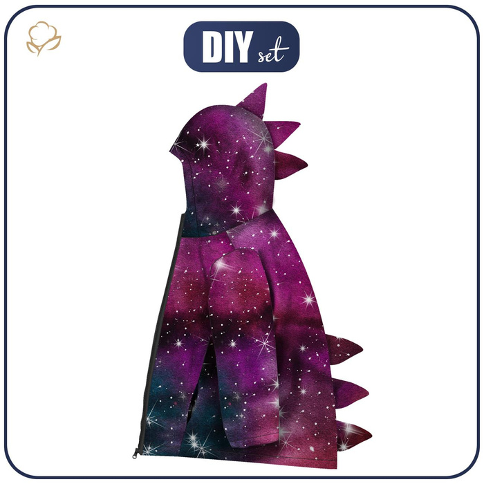 KIDS JACKET DINO (ZOE) - WATERCOLOR GALAXY PAT. 8 - sewing set (158-164)