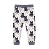 KINDERPYJAMAS "MIKI" - PASTEL BLACK CAT - Nähset (86/92)