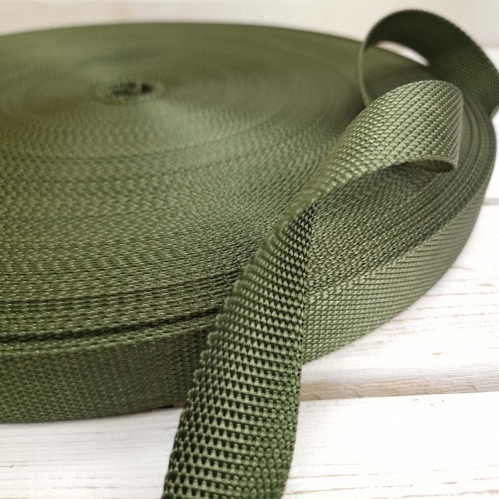 Gurtband 30 mm, 100 m -  military khaki