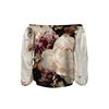 Bardot neckline blouse (SOFIA) - WATERCOLOR FLOWERS PAT. 4 - sewing set XS