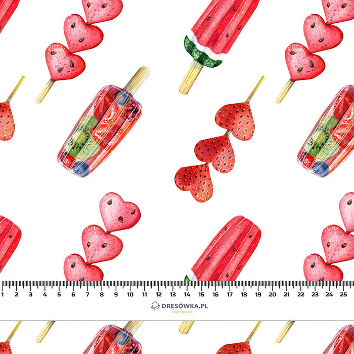 OWOCOWE LODY - single jersey z elastanem 