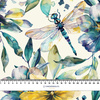 Butterfly & Flowers wz.8- Slub Weave