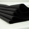 BLACK - Woven fabric sateen type