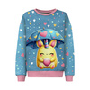 KINDER SWEATSHIRT (NOE) - VALENTINE'S DAY / MONSTER 2 - Nähset (146/152)