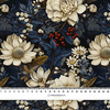 VIBRANT FLOWERS PAT. 2- Upholstery velour 