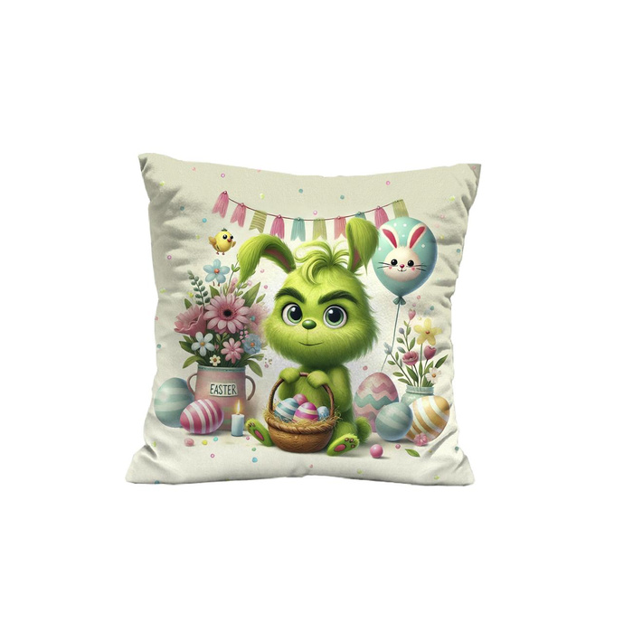 POLŠTÁŘ 45x45 - FUNNY EASTER vz.5 PRANKSTER - Potahový velur - Sada šití
