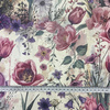 PASTEL FLOWERS WZ. 30 (46 cm x 50 cm) - dickes geprägtes Kunstleder