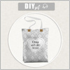 SHOPPER BAG - OMA WEISS ALLES BESSER - Waterproof woven fabric - sewing set