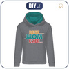 BLUZA DAMSKA (POLA) CLASSIC Z KAPTUREM - BEST MOM EVER -  dzianina pętelkowa  L