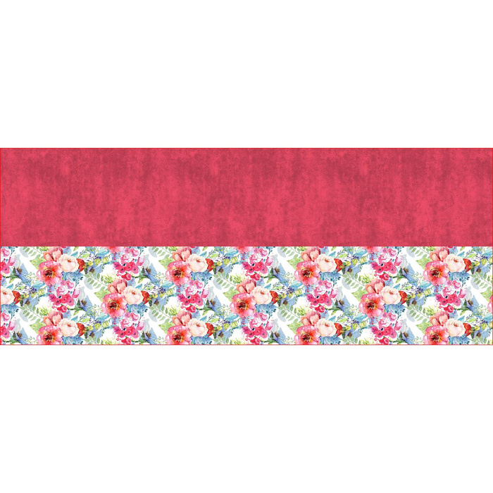 BUTTON SCARF - WILD ROSE PAT. 3 (IN THE MEADOW) - sewing set