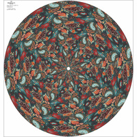 COLORFUL PASILEY - big circle skirt panel