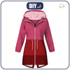 DÁMSKÁ BUNDA PARKA (ANNA) - PINK TRIO - sada šití