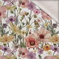 PASTEL FLOWERS WZ. 32 - dzianina drapana z elastanem ITY
