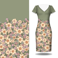 PASTELLBLUMEN  Ms. 2 - Kleid-Panel TE210