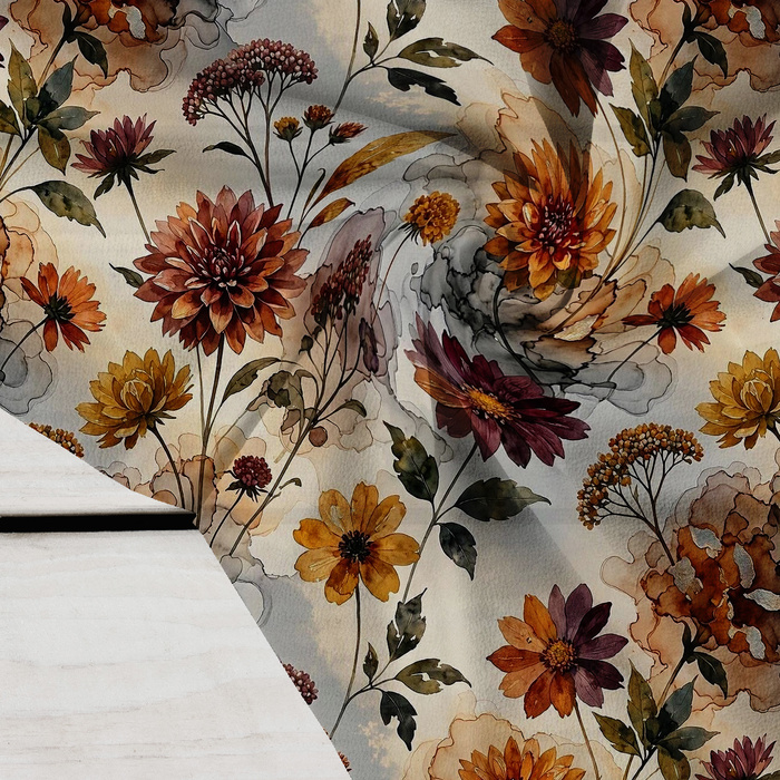 AUTUMN FLOWERS WZ. 27 - Krep