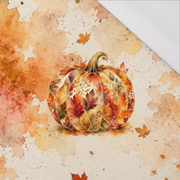 AUTUMN PUMPKIN - panel (60cm x 50cm) SINGLE JERSEY