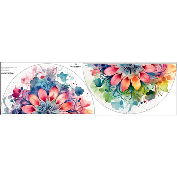 WATERCOLOR FLORAL WZ. 5 - mały panel na spódnicę z koła