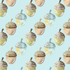 DIAGONAL ACORNS (FOREST ANIMALS) - Cotton woven fabric