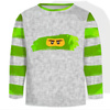 LONGSLEEVE - ZIELONY NINJA wz. 2 - single jersey (110/116)