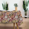 AUTUMN FLOWERS (GOLDEN AUTUMN) / black - Woven Fabric for tablecloths