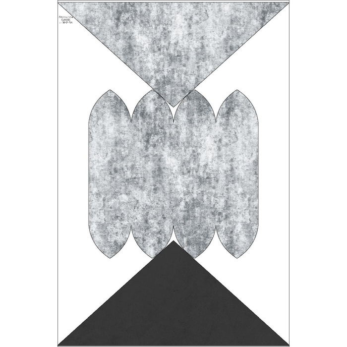 DZIECIĘCA CZAPKA I CHUSTA (CLASSIC) - GRUNGE (jasnoszary) 59-61